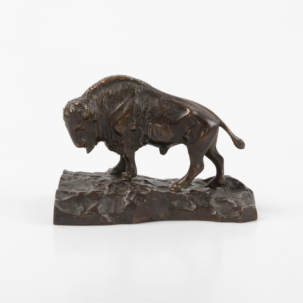 SCULPTURE, bronze, bisonox.
