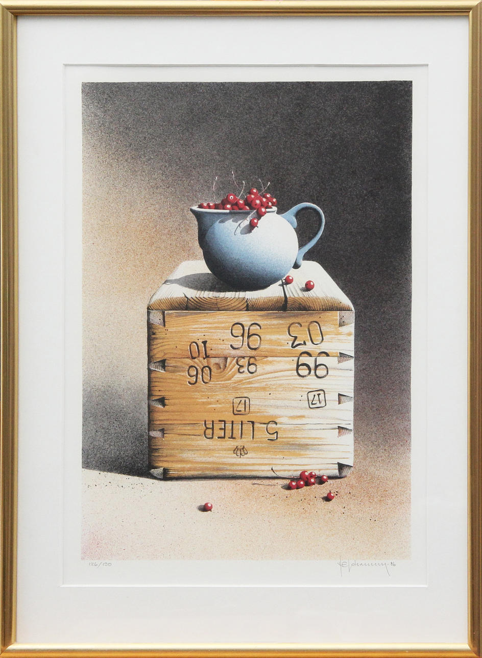 NILS E JOHANSSON. LITO, signed.