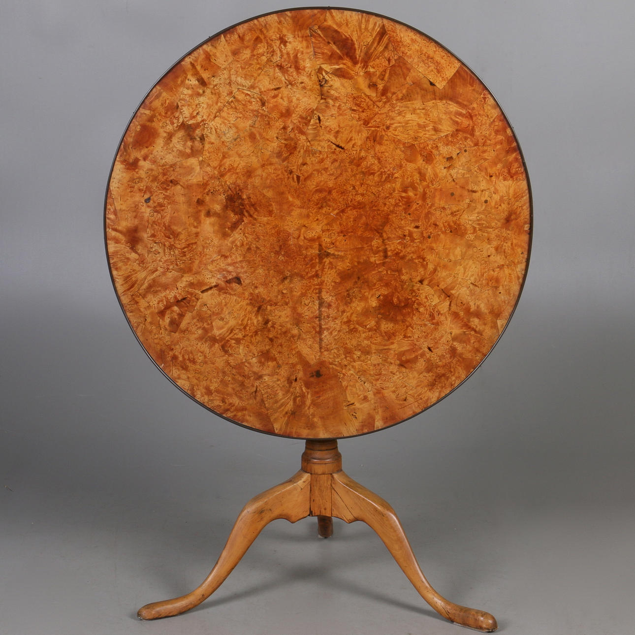 FÄLLBORD, rotfanerbitar, 1700/1800-tal.