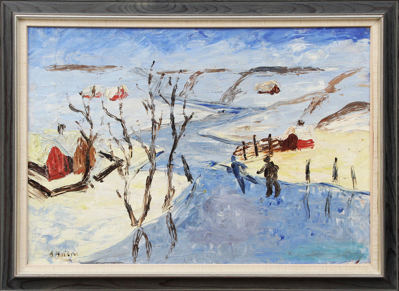 OIDENTIFIERAD KONSTNÄR. OIL, on canvas, signed.