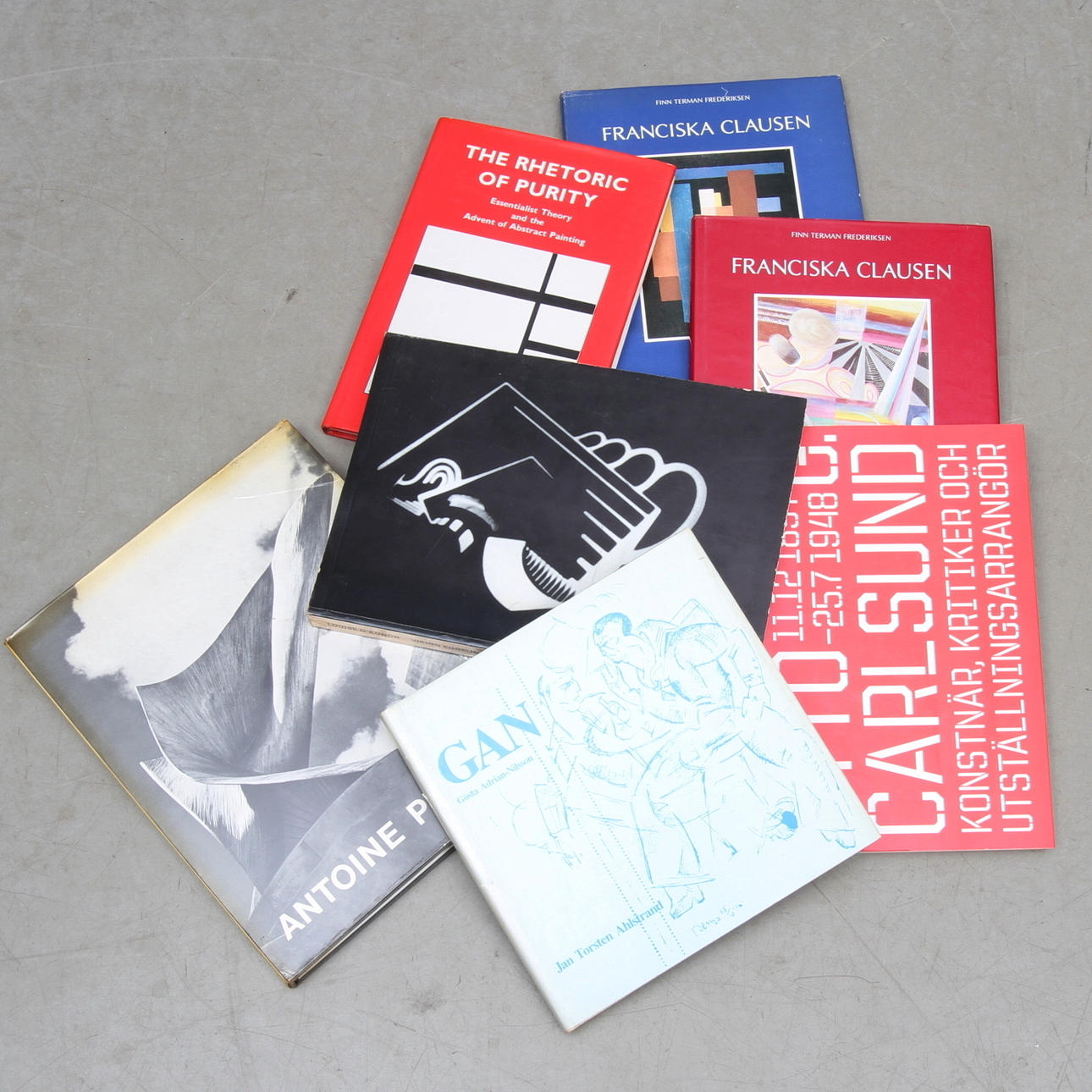 KONSTBÖCKER, 7 volymer, bl.a. Franciska Clausen.