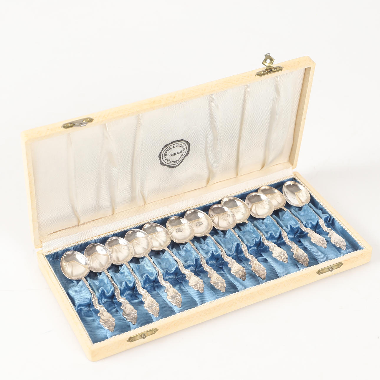 COFFEE SPOONS, 12 pieces, silver, MAB.