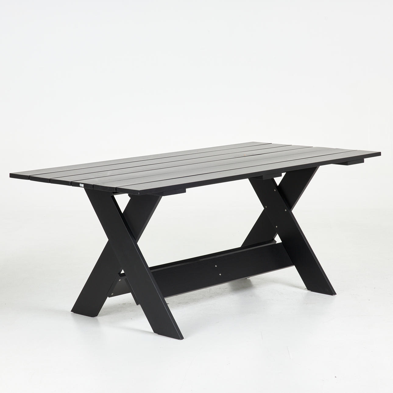 GERRIT RIETVELD. “Crate Dining Table”, dining table, for Hay, contemporary production, black-cocked pine.