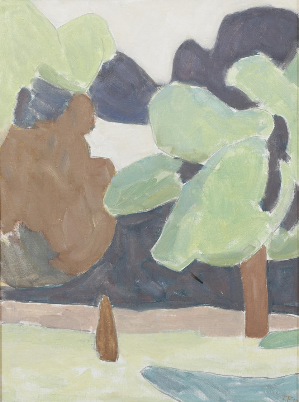 TURE FABIANSSON. Tree, oil on canvas, signed and dated 70.
