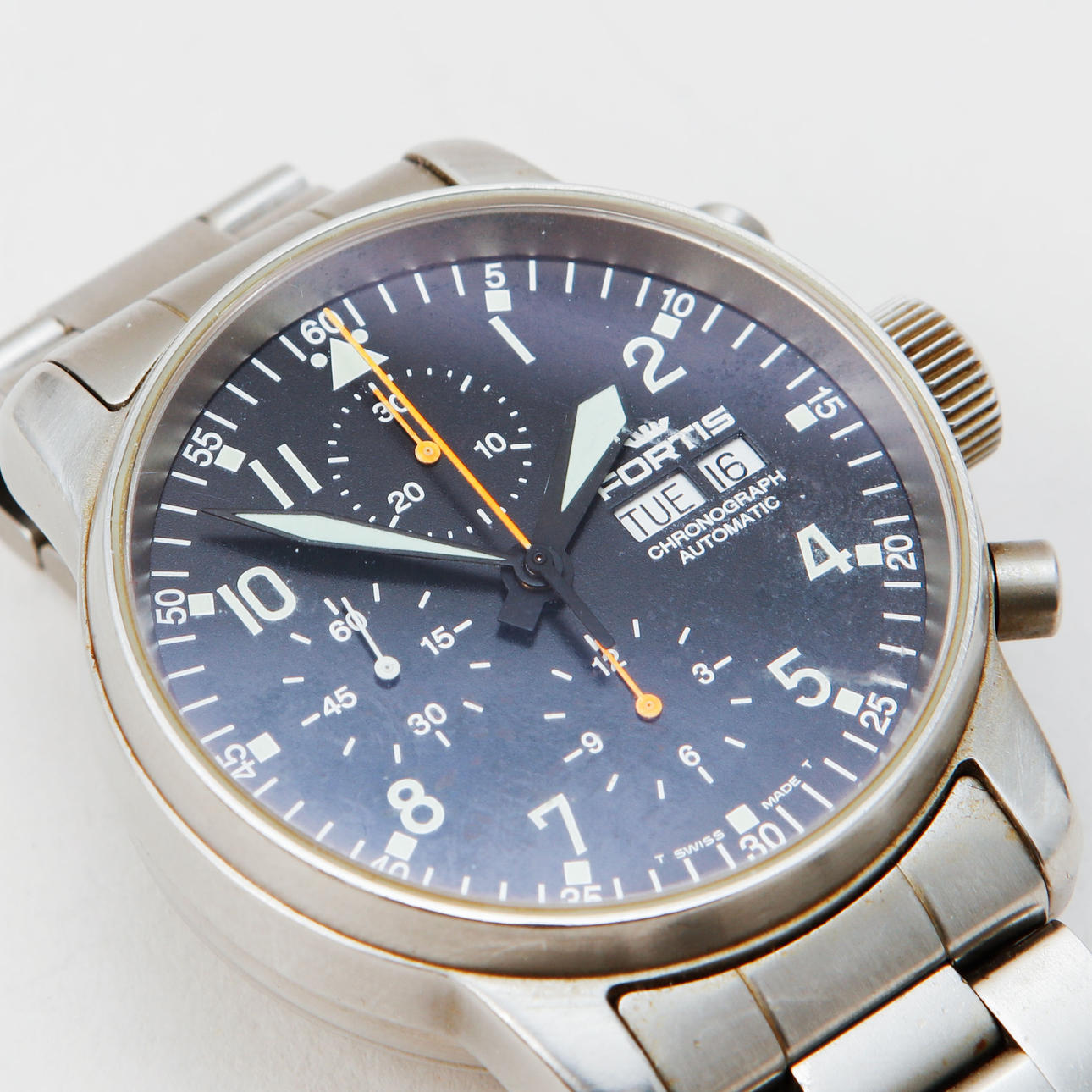 WRISTWATCH, Fortis, Chronograph, steel, automatic.