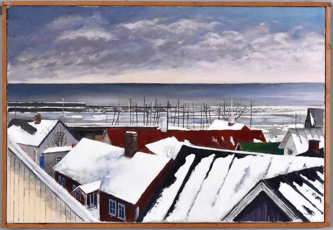 GÖSTA CALMEYER. Olja på duk.