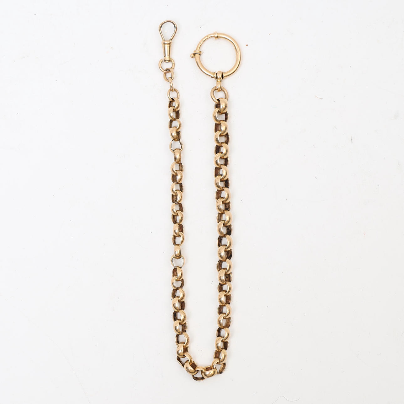POCKET WATCH CHAIN 18K, Pea link.
