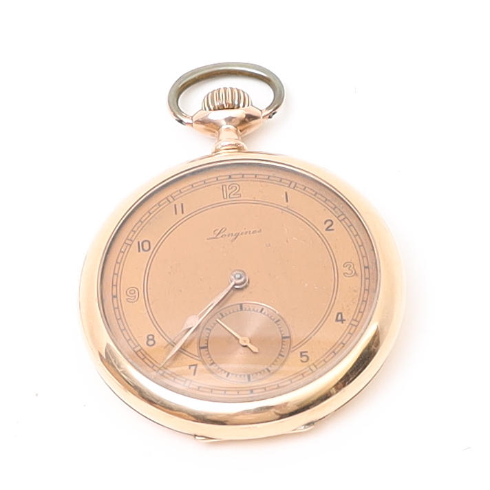 POCKET WATCH, Longines, 14k, Gold.