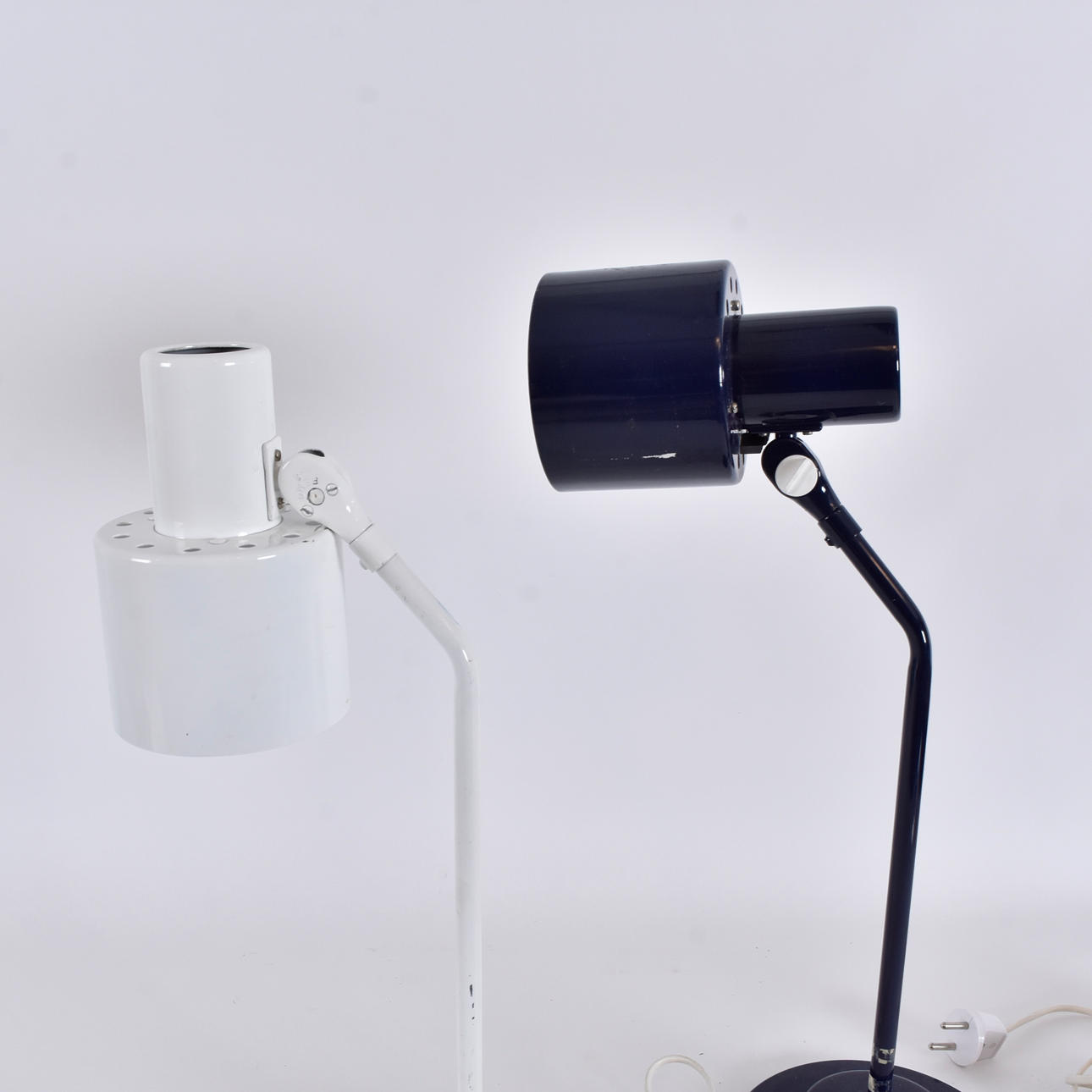 BORDSLAMPOR, femo, metall, 1900-tal.