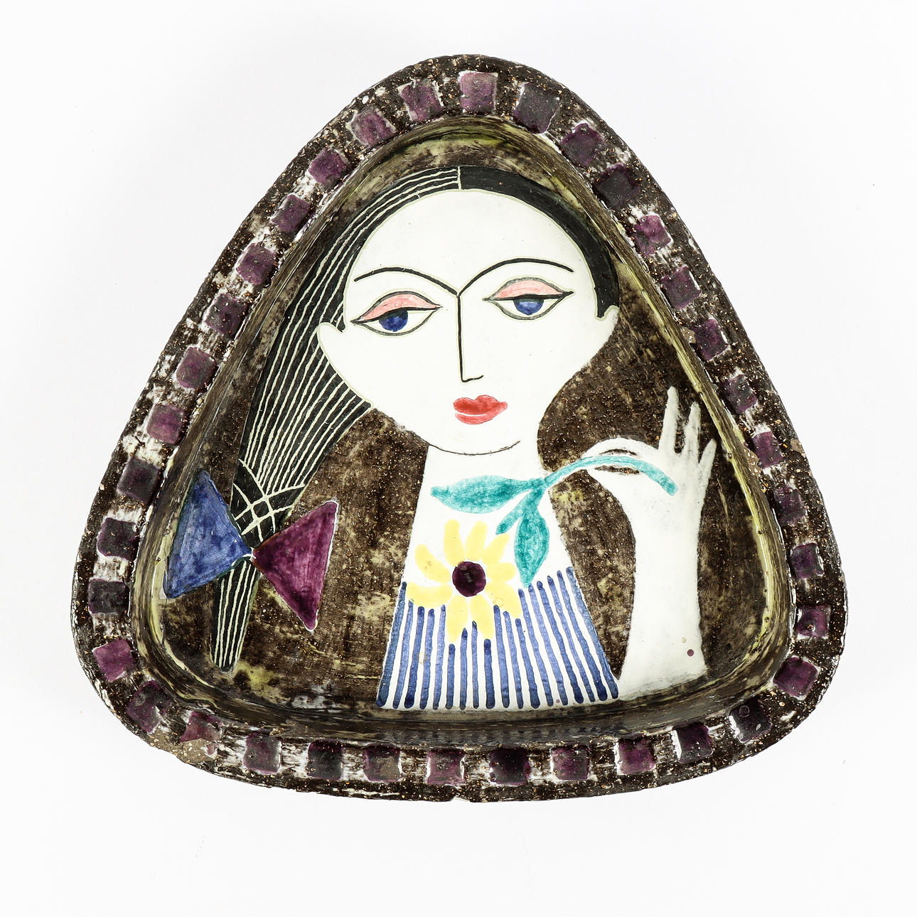 MARI SIMMULSON. A ceramic dish, Upsala Ekeby.