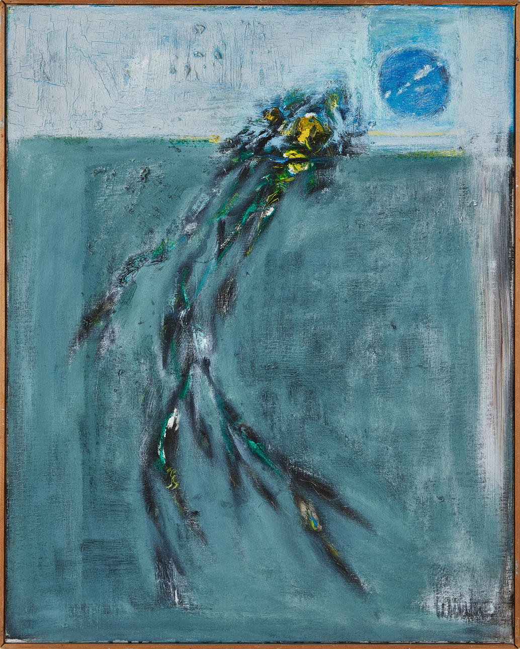 JOHN WIERTH (1920-2003). "Vårbalett" olja på duk, signerad.