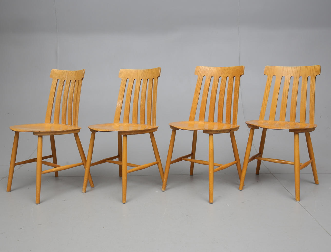 STOLAR, 4 st, "Tallåsenstolen", Jan Hallberg, AB Tallåsen, 1960-tal.