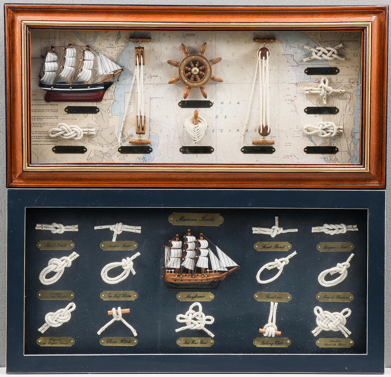 PAINTINGS 2 pieces, marine theme.