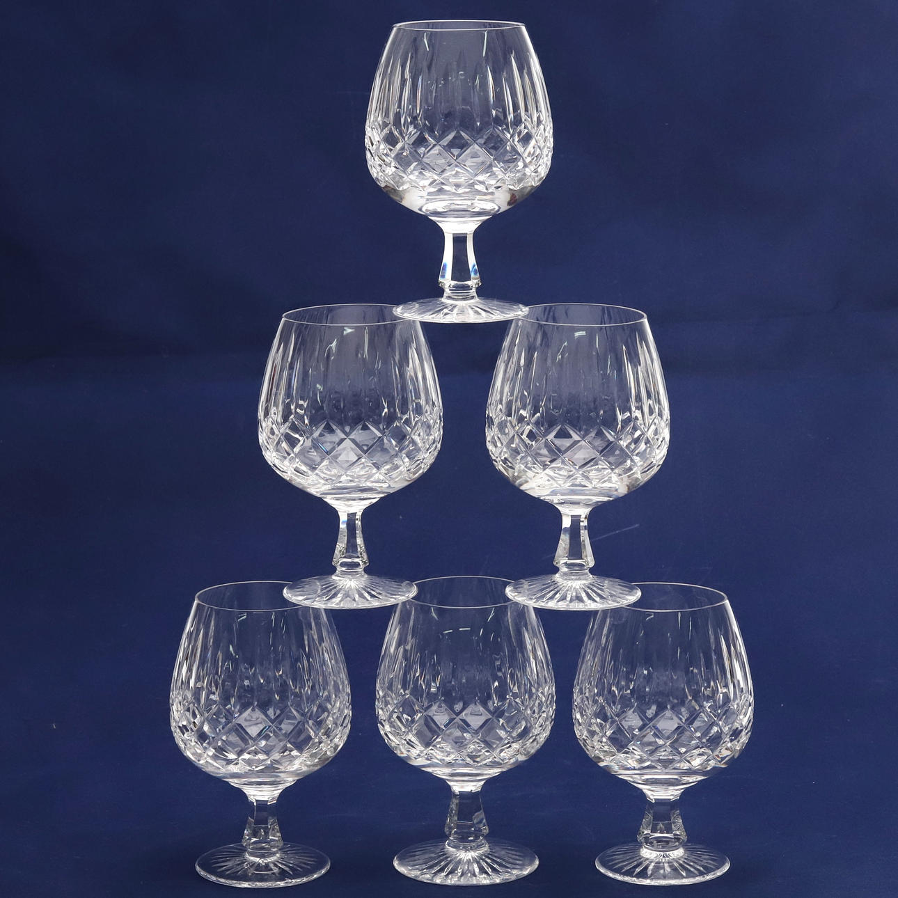 COGNAC GLASSES. 6 pcs. Stuart Crystal Shaftesbury, England. Glass ...