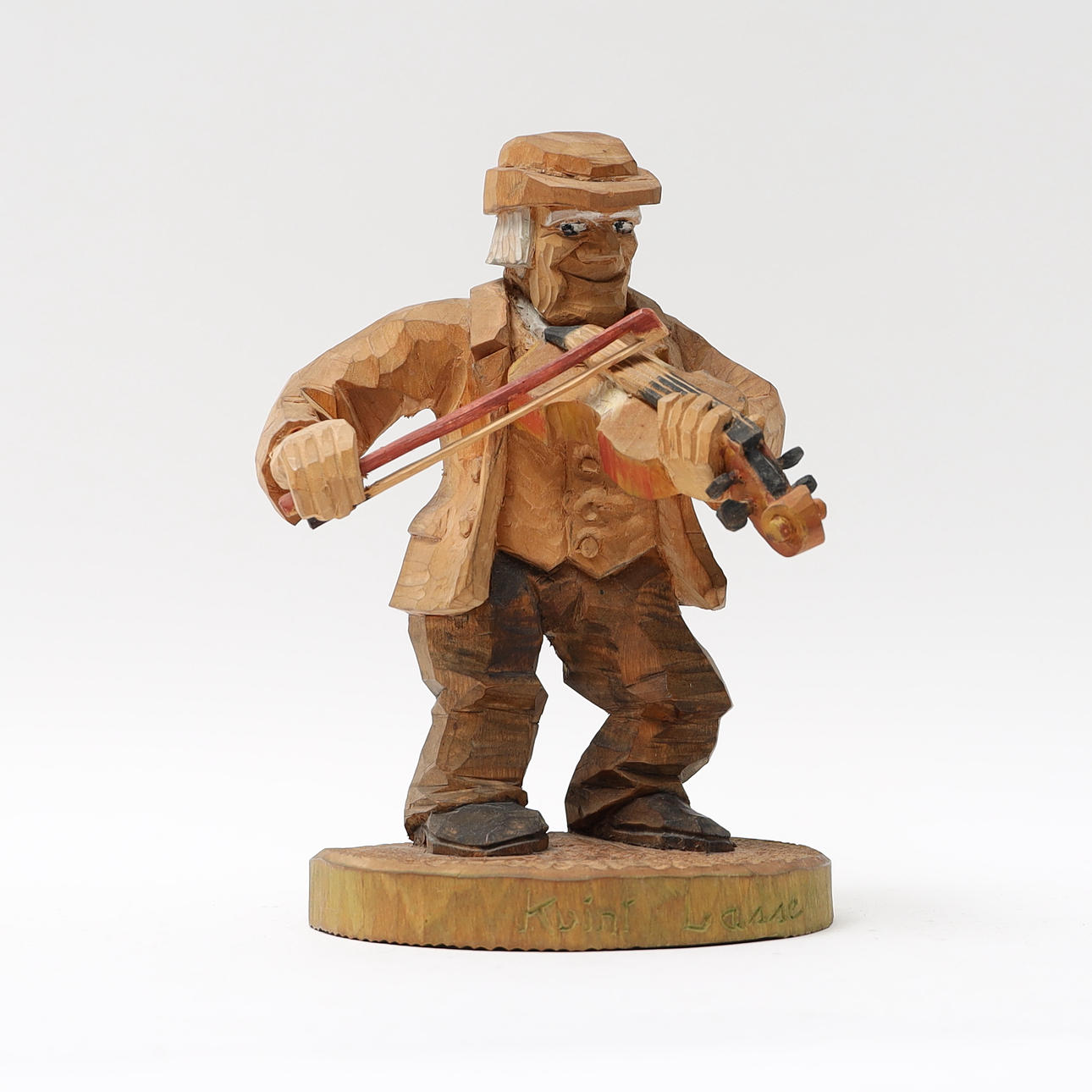 GUNNAR HEDIN. Träfigur, "kvint lasse".