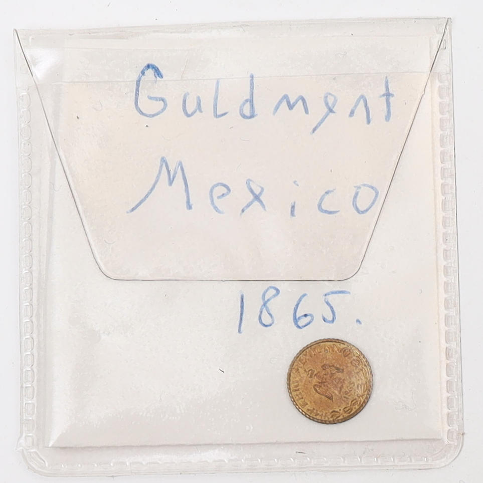 GOLD COIN, Mexico, 1865.