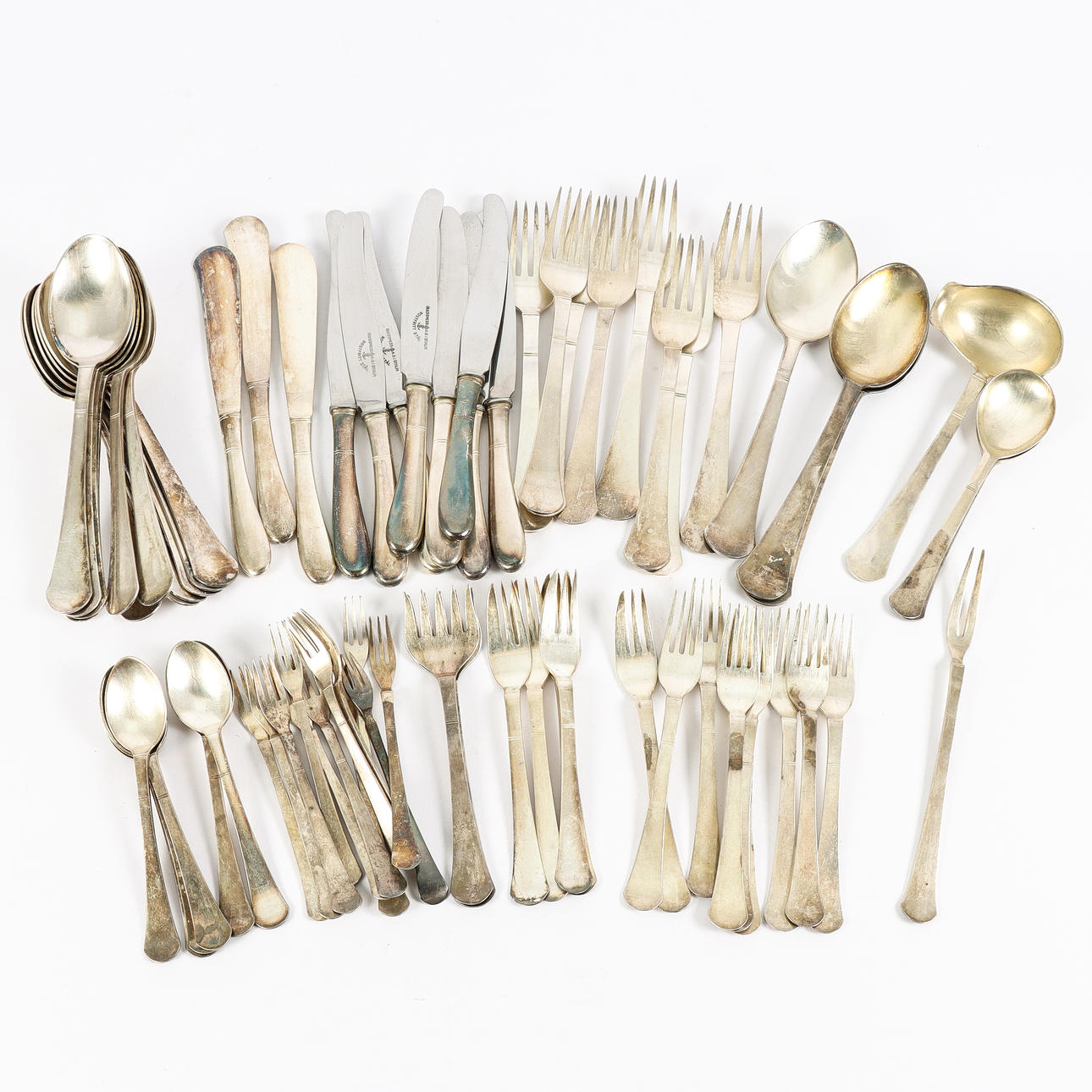 A cutlery, nickel silver, “Birka”, GAB, 70pcs.