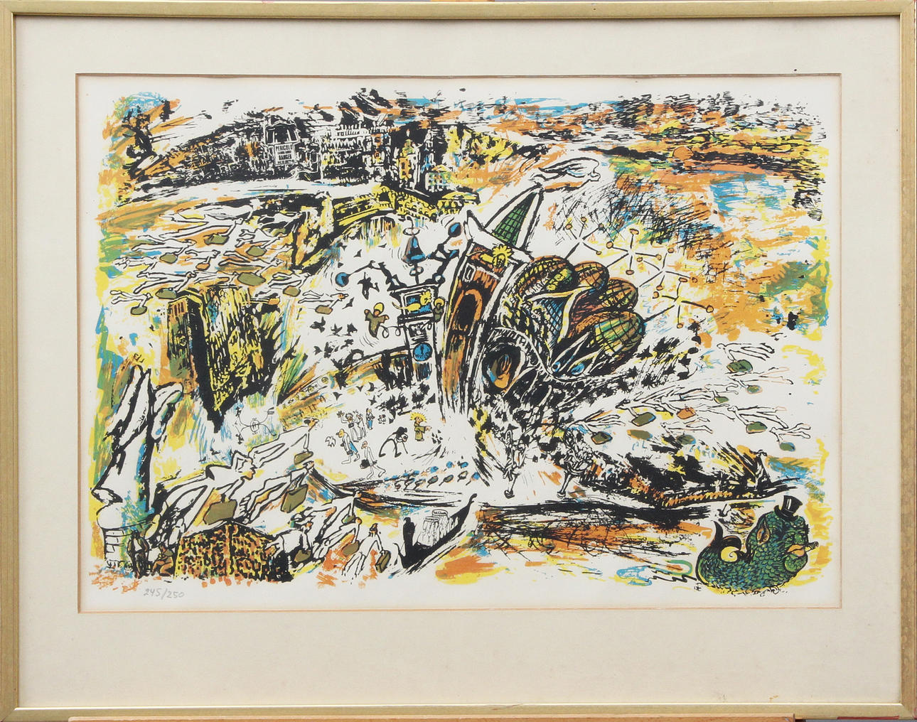 OKÄND KONSTNÄR. LITO, numbered and unsigned.