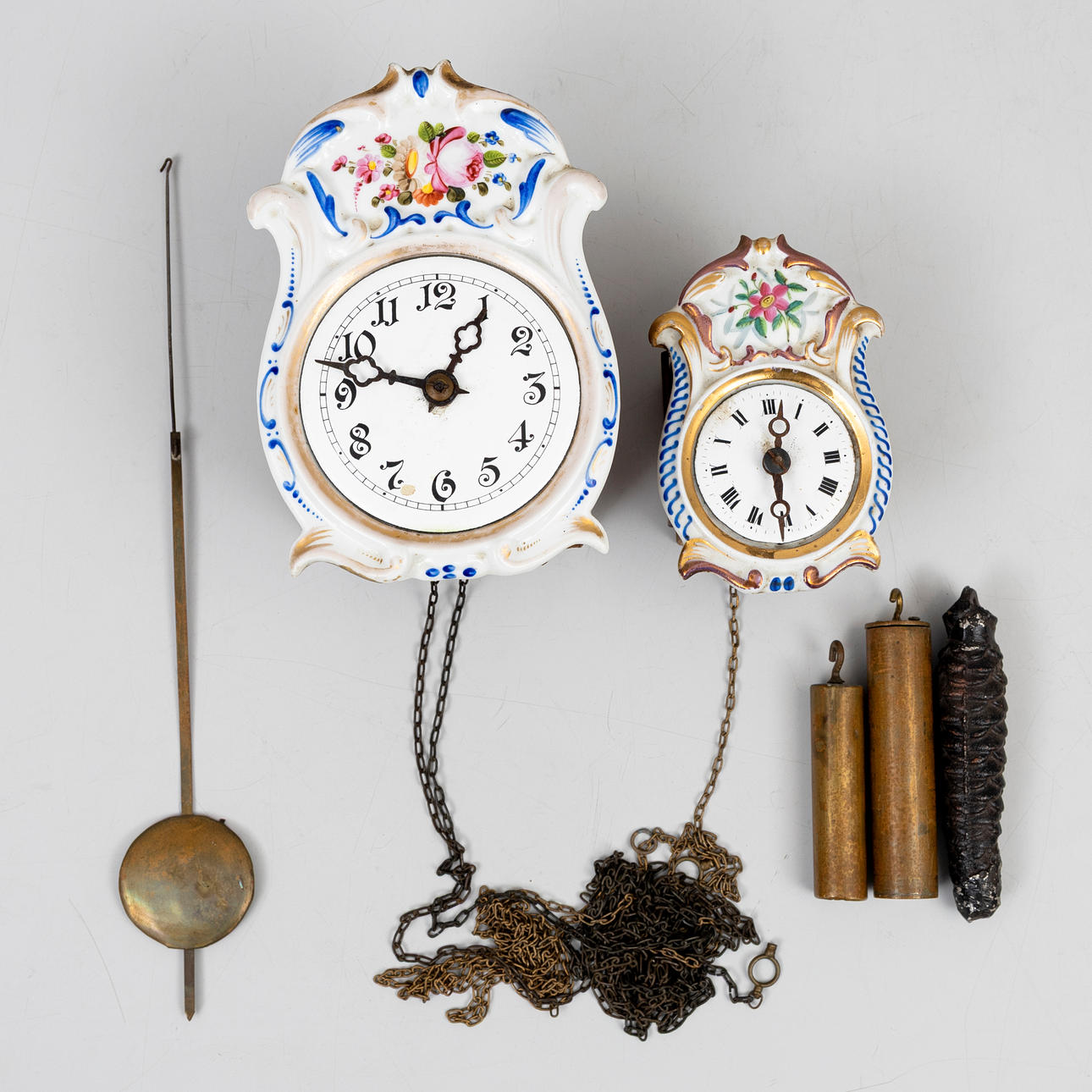 Two 19th/20th century wall clocks.