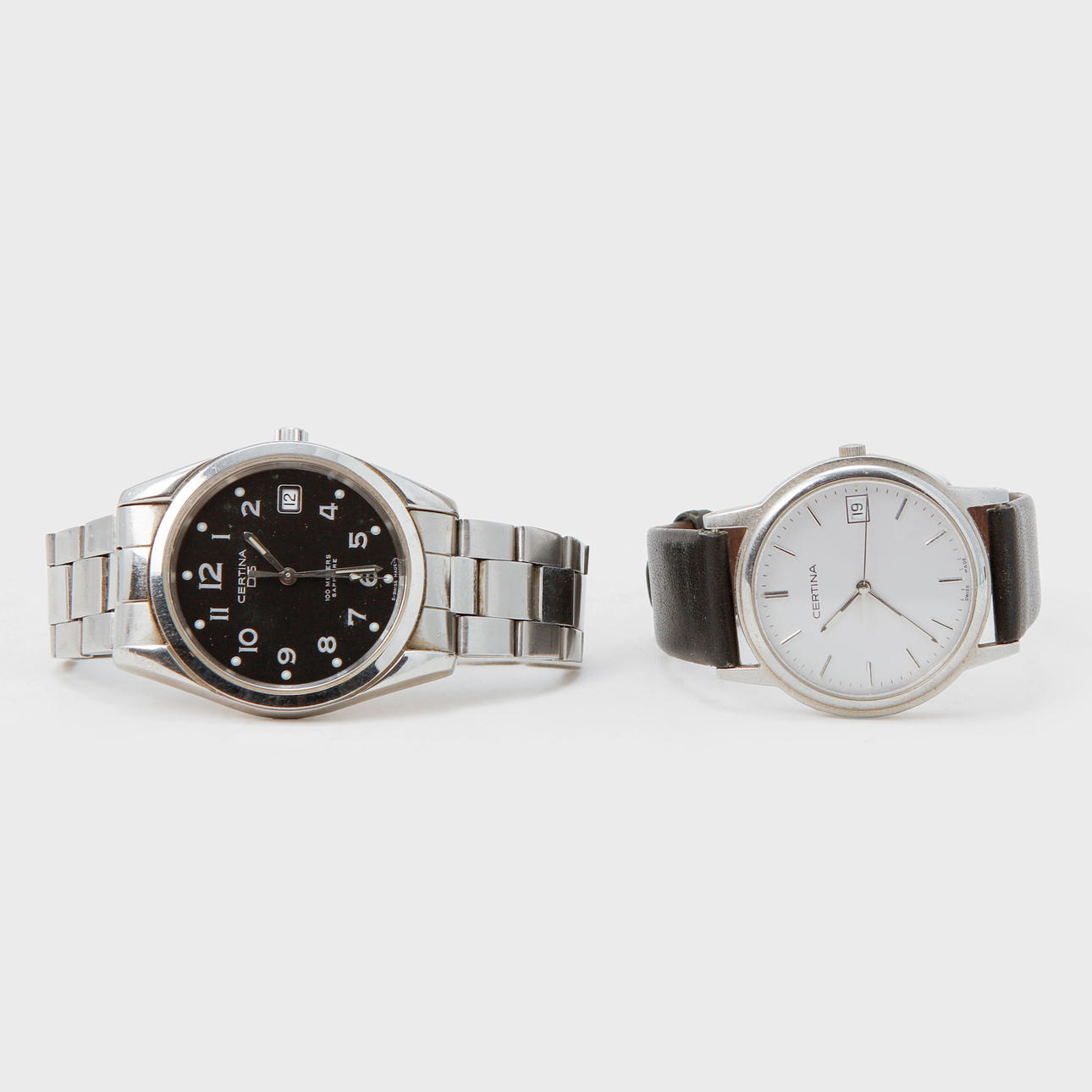 ARMBANDSUR, 2 st, Certina, stål, quartz.