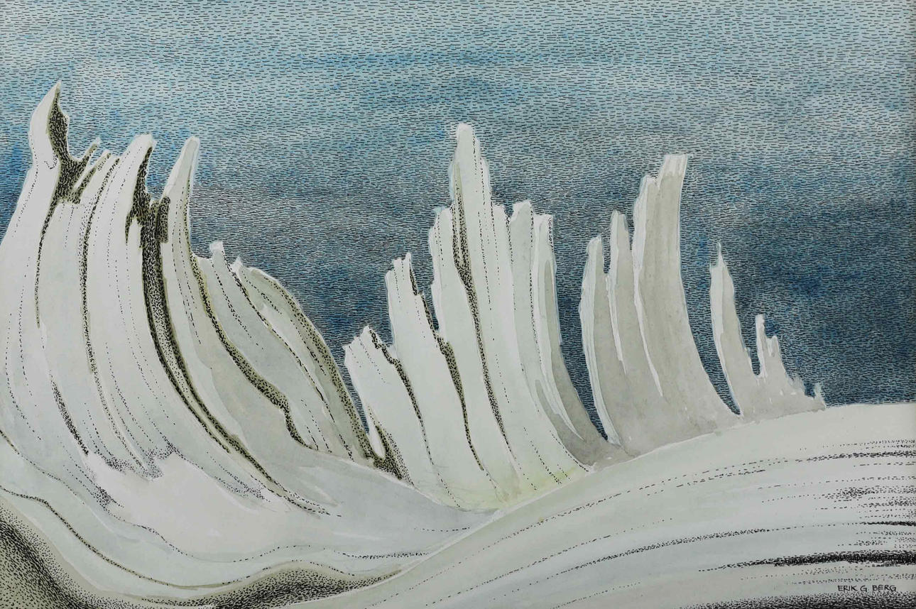 ERIK GUSTAV BERG (1935-2025). Serigrafi, abstrakt, signerad.