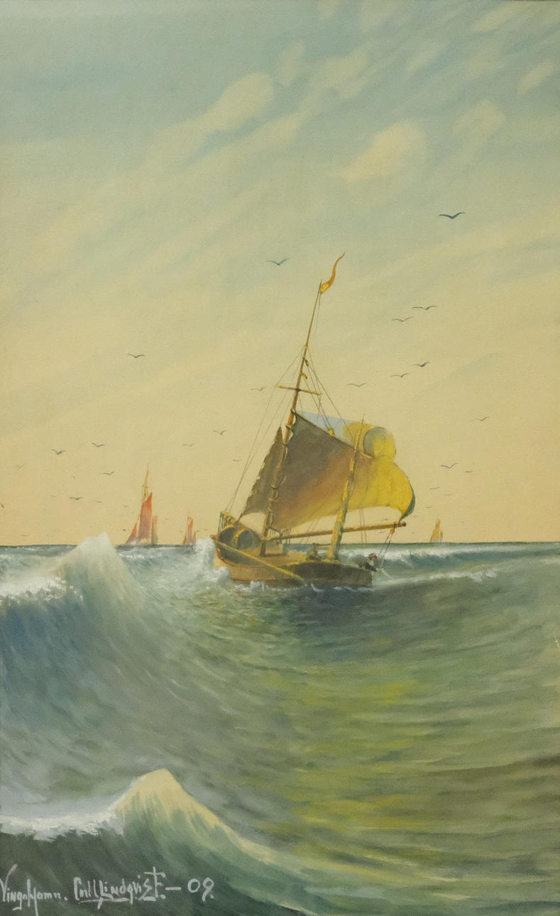 CARL LINDQVIST. WATERCOLOR.