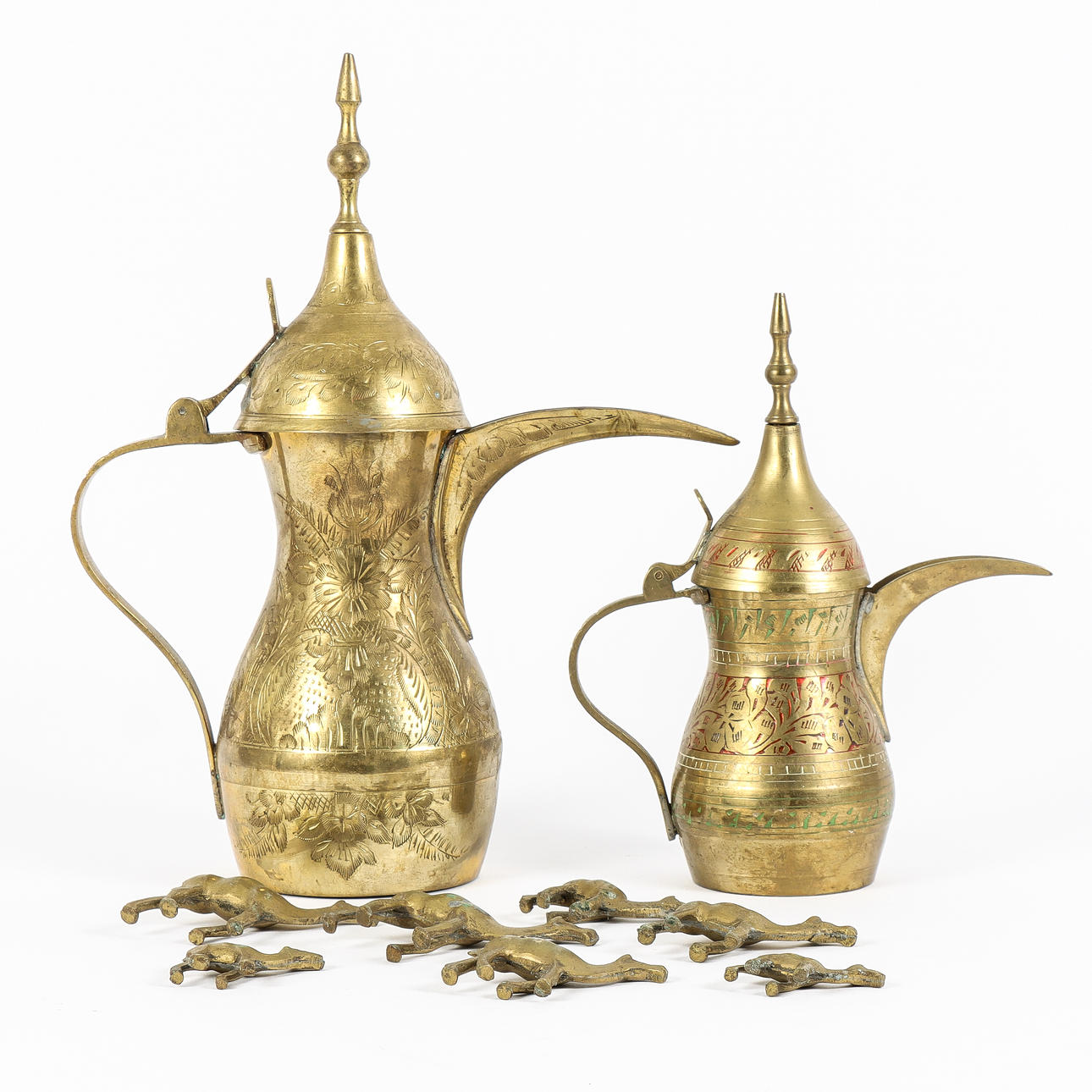 JUGS AND CAMELS brass.