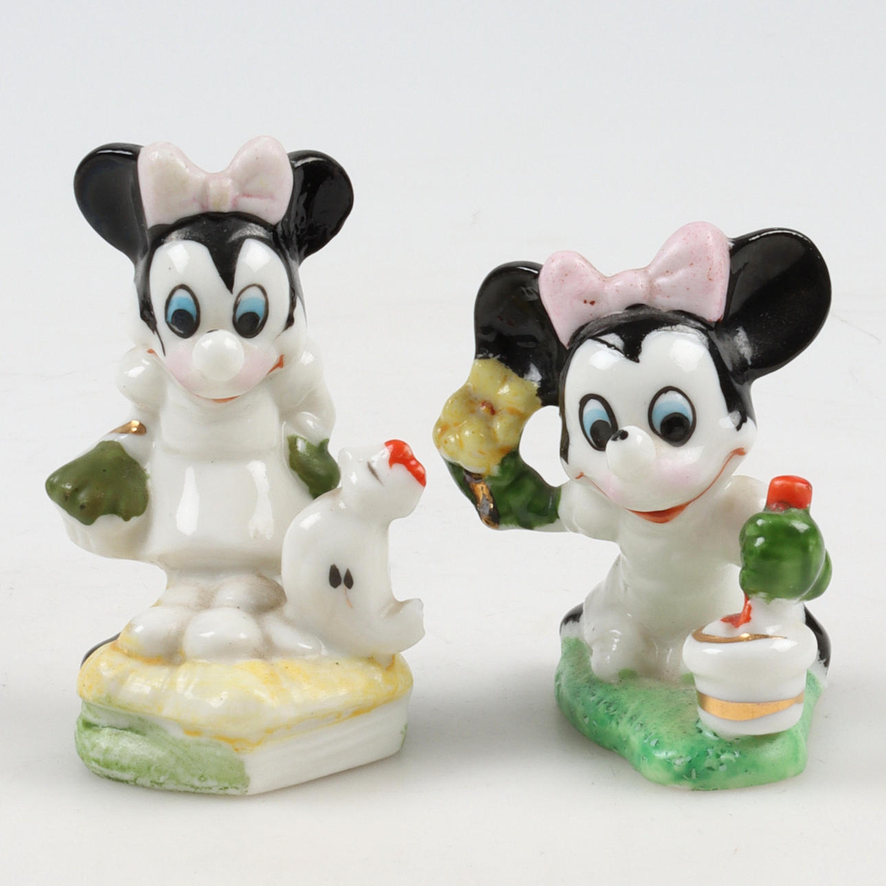 FIGURINES, 2 pieces, porcelain, Disney.
