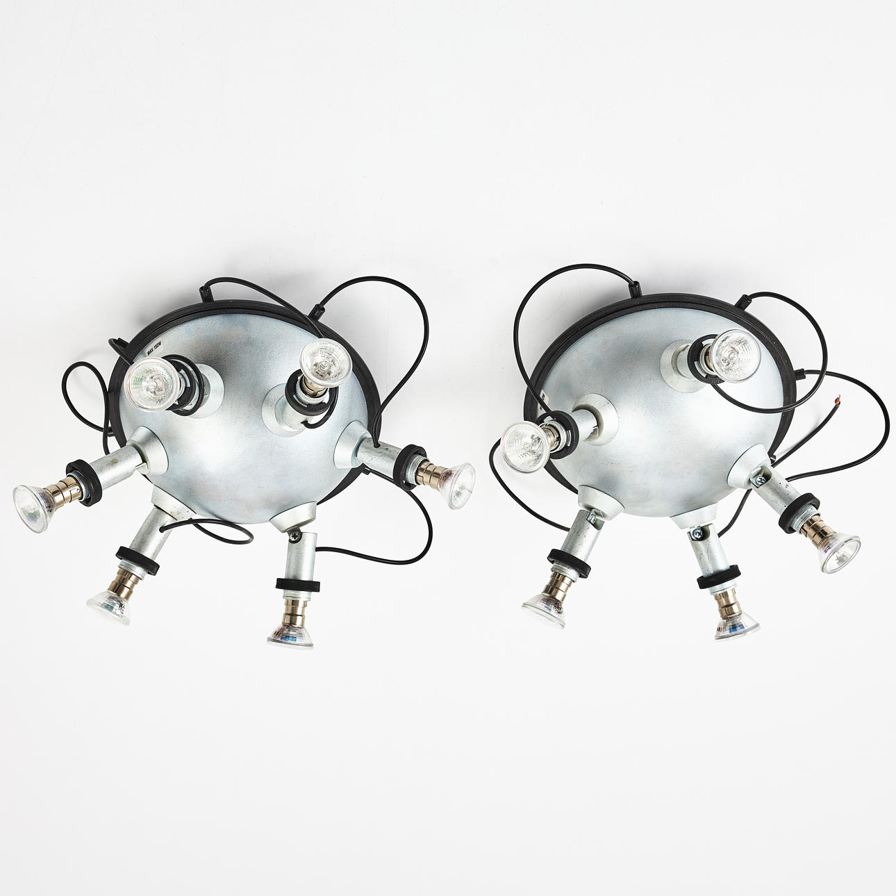 BENGT KÄLLGREN & PER SUNDSTEDT. Taklampor, 2 stycken, "Trix Transformator". Zero.