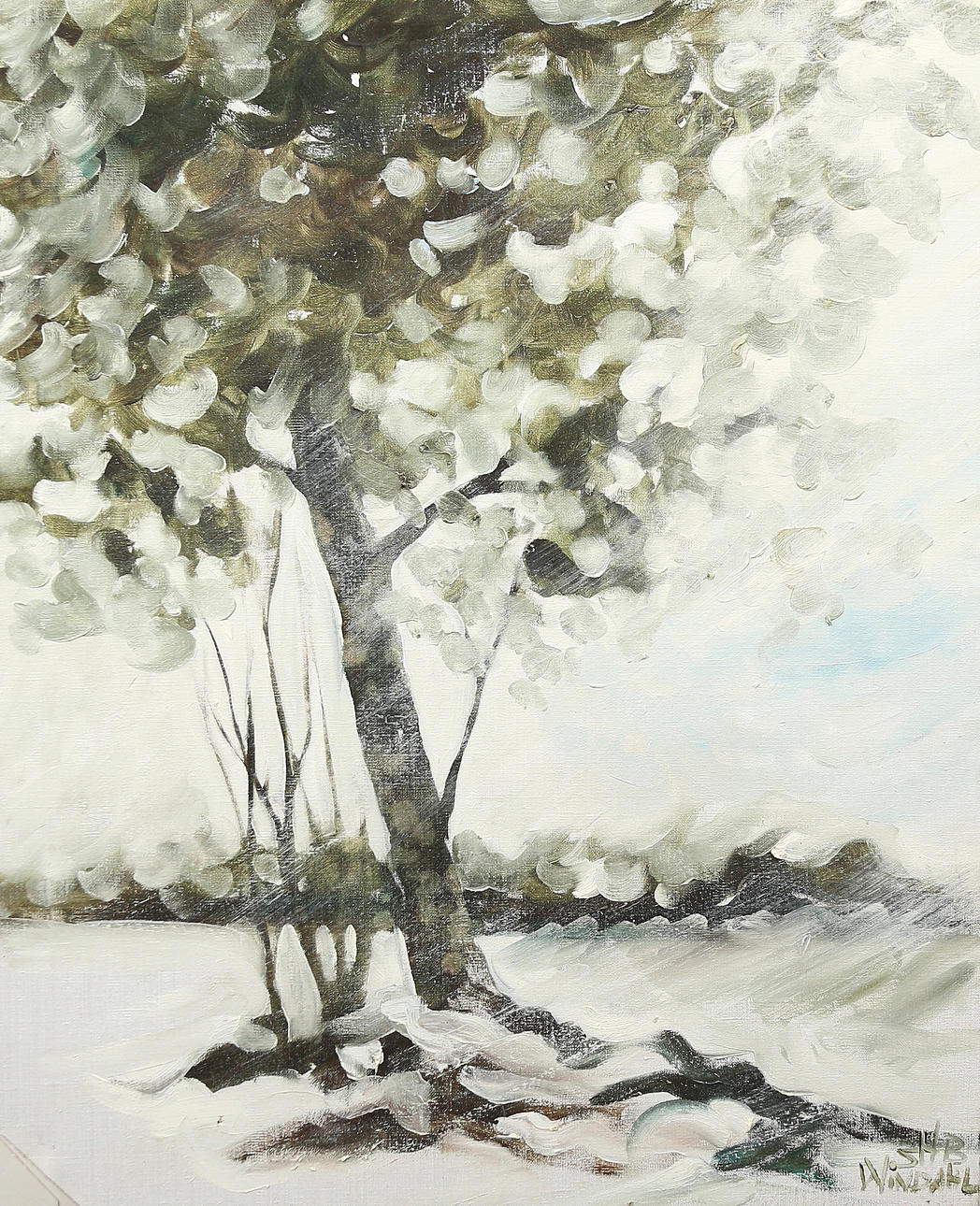 STEFAN WINDAHL. oil on canvas, signed.