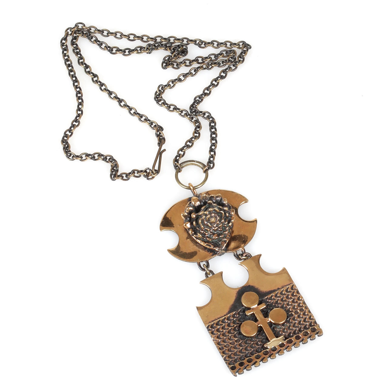 PENTTI SARPANEVA. Pendant, bronze, Finland.