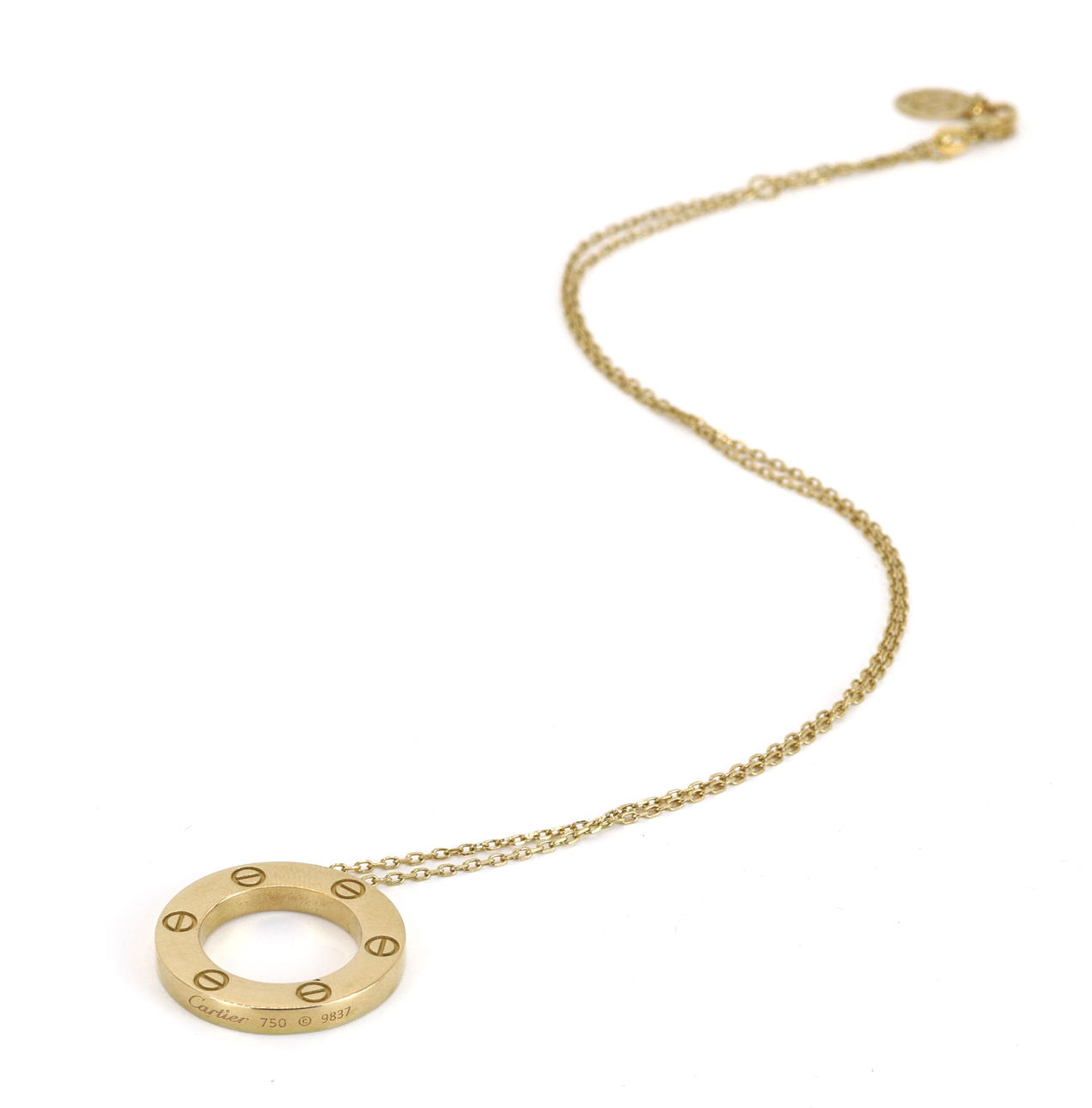18CT YELLOW GOLD NECKALCE.