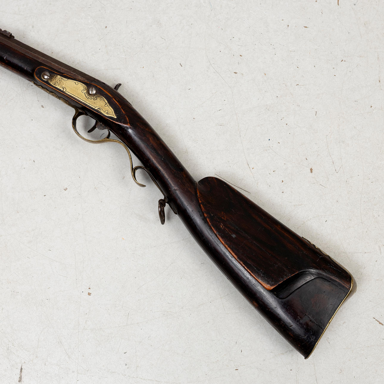 SLAGLOCK RIFLE, converted from flintlock, probably Söderhamns Gevärsfaktori, 17th/19th century.