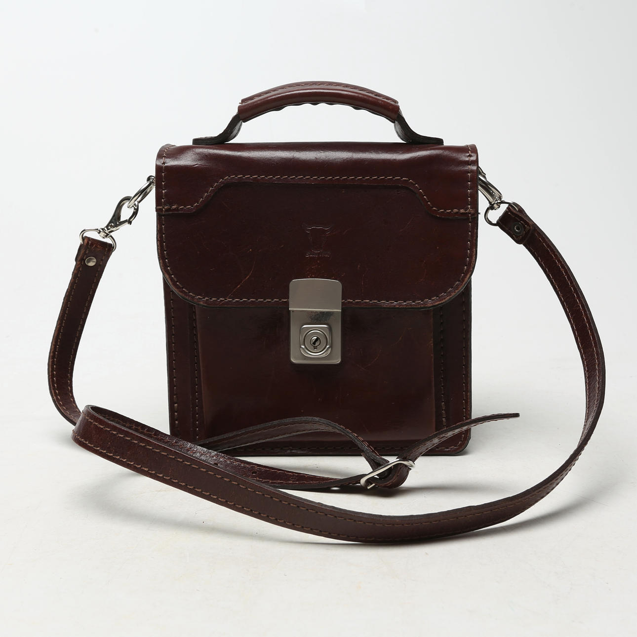 BAG, leather, Painting clasp.