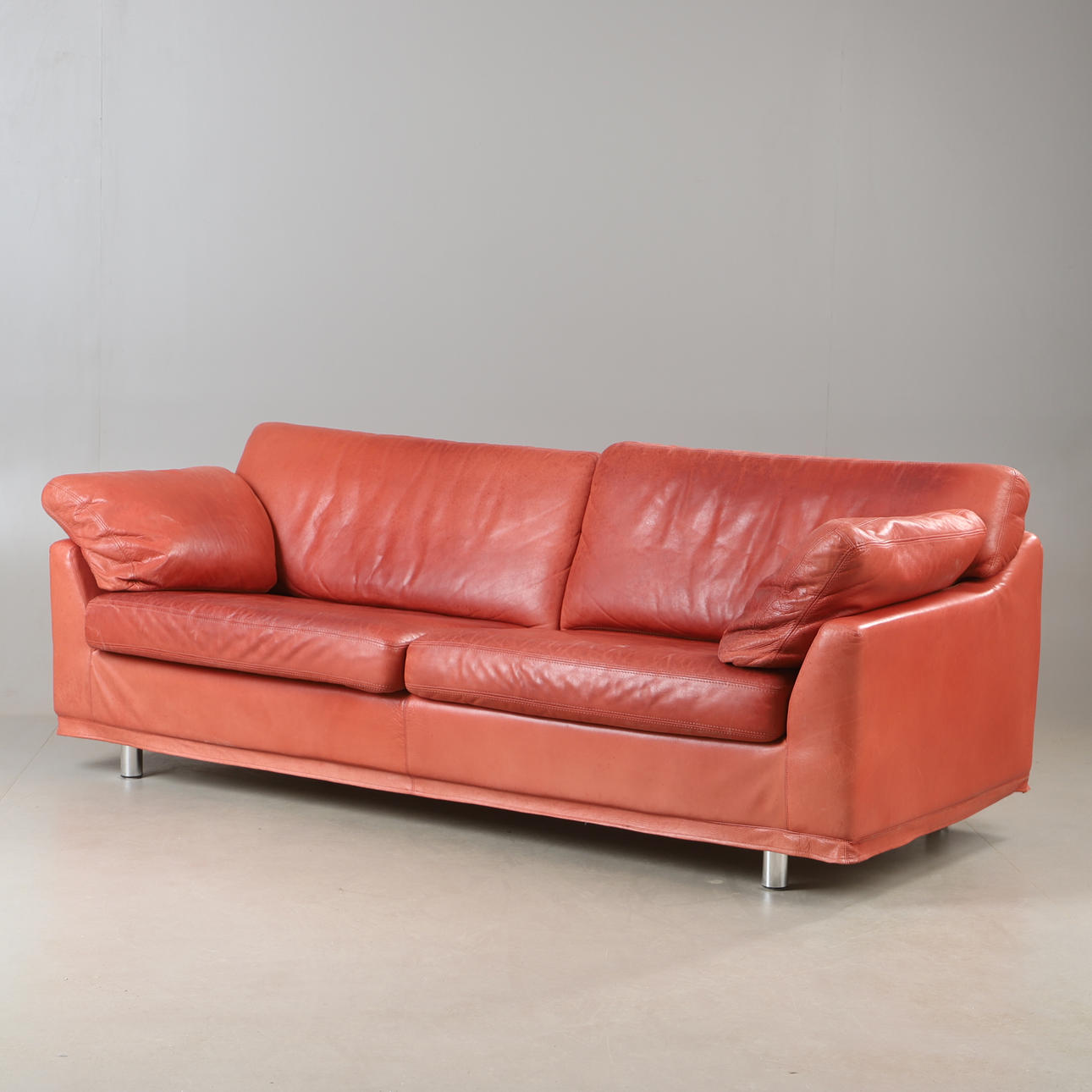 SOFFA, 3-sits, "Fredrik", skinn, Dux.