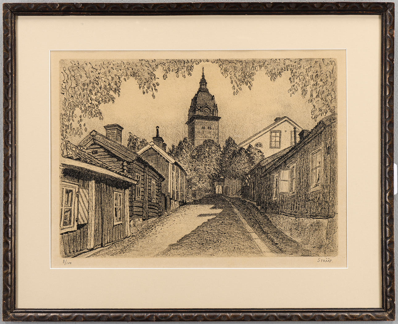 HJALMAR STRÅÅT. Lithograph 8/100, signed.