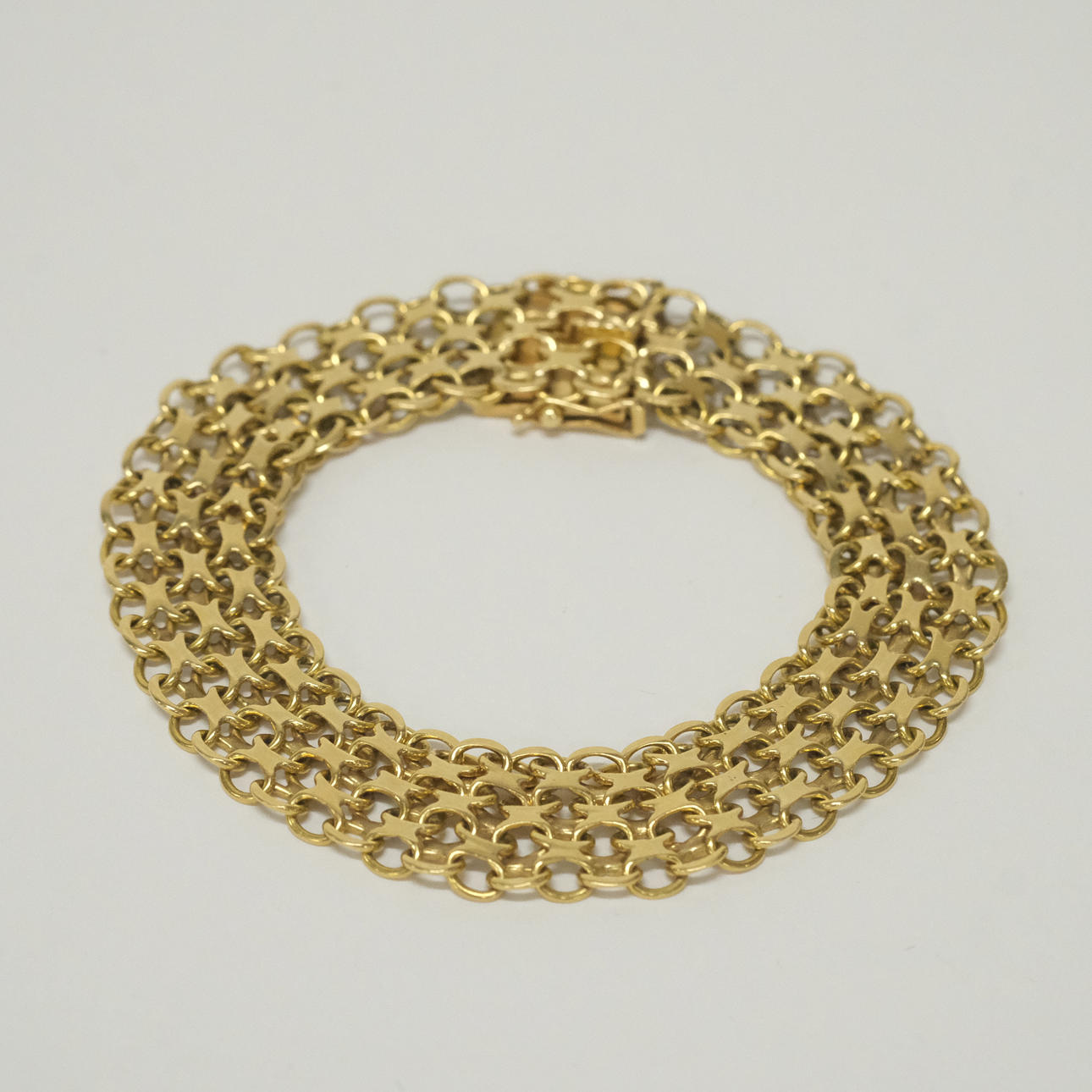 BRACELET, X-LINK, 18K GOLD.