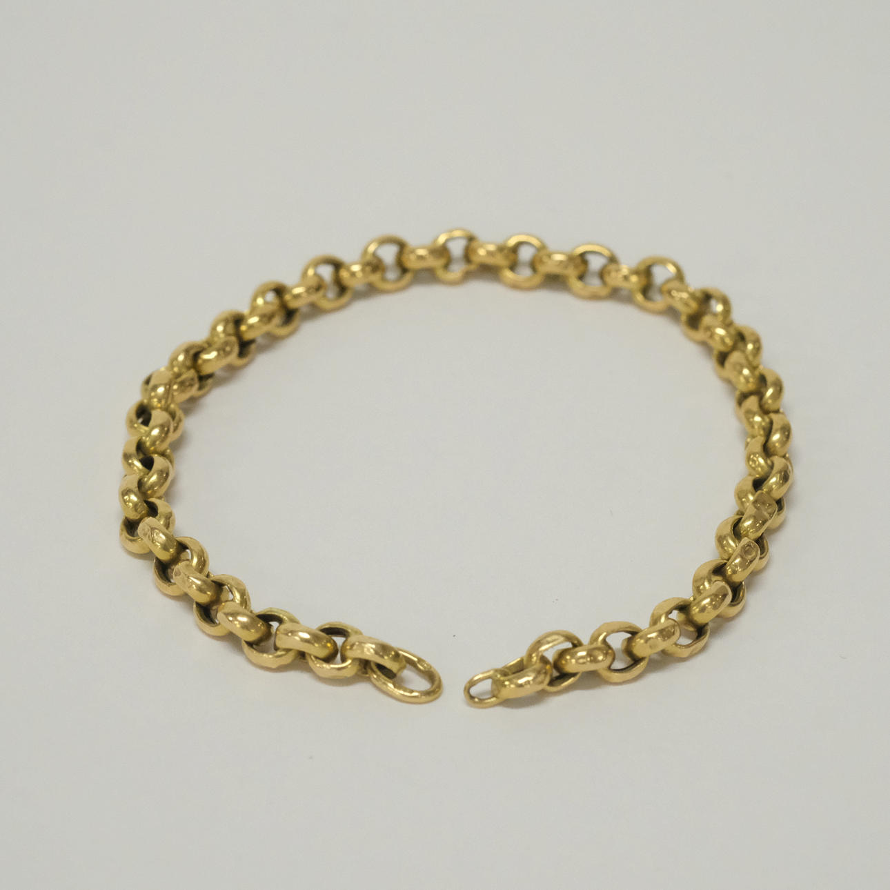 BRACELET, ANCHOR LINK, 18K GOLD.