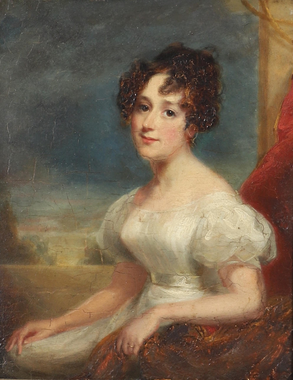 CIRCLE OF SIR WILLIAM BEECHEY, RA (1753-1839). PORTRAIT OF MARY ANN ...