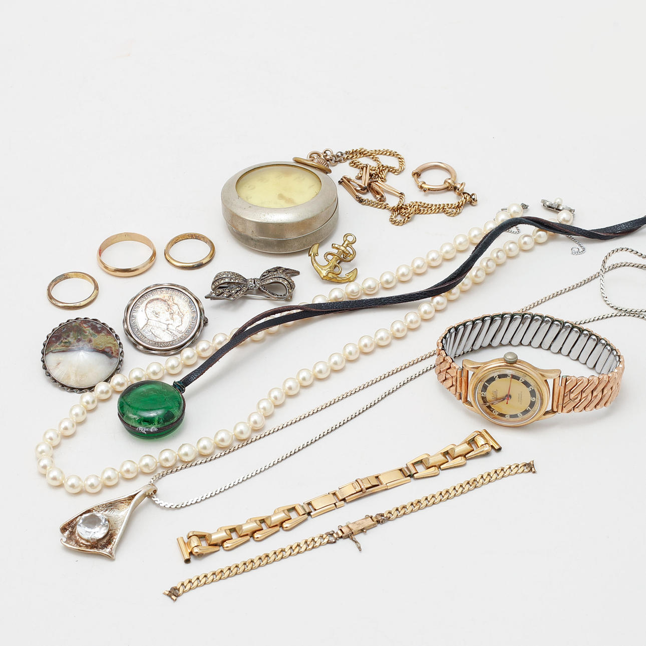 SMYCKEN, FICKUR OCH ARMBANDSUR.