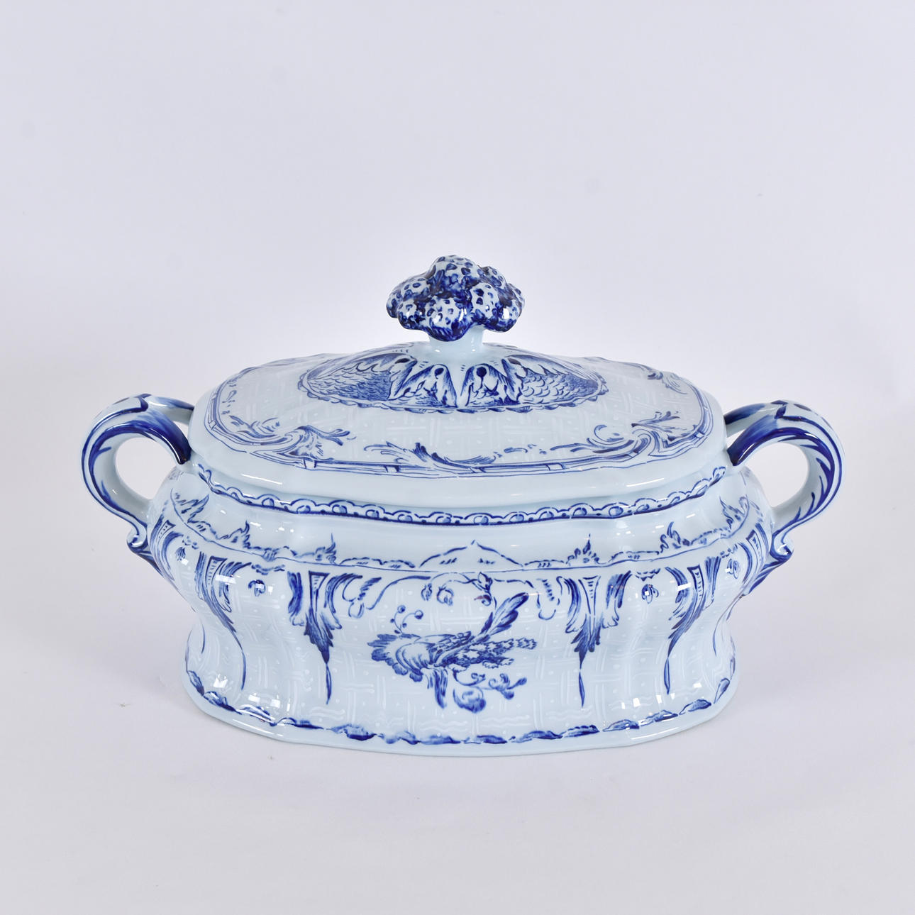 TERRINE WITH LID, flintware, “Rehnska”.