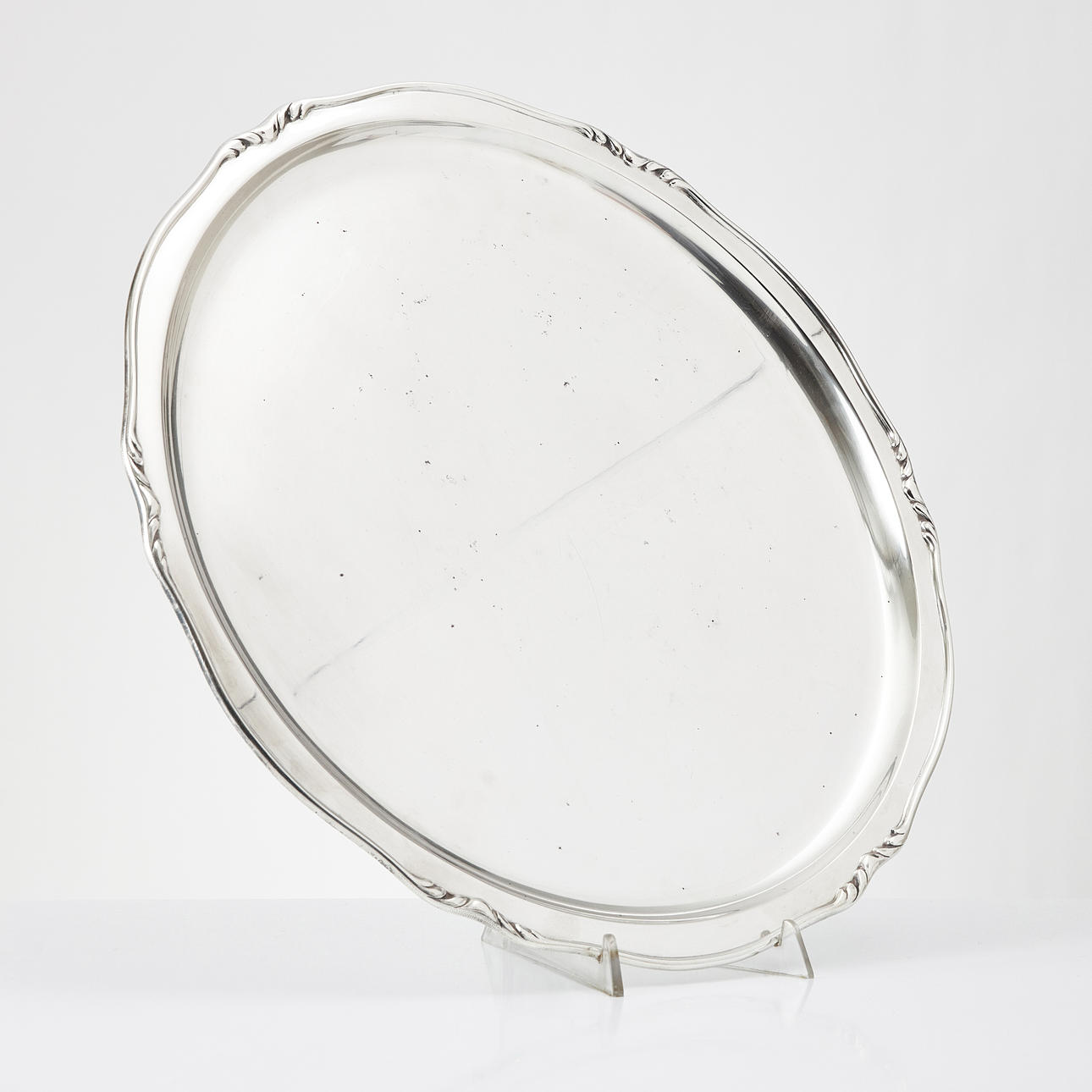 W.A. BOLIN. A silver tray, Stockholm, 1938.