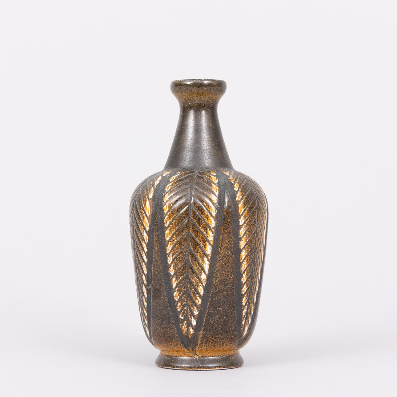 Vase, glazed earthenware, Törngrens, Falkenberg.