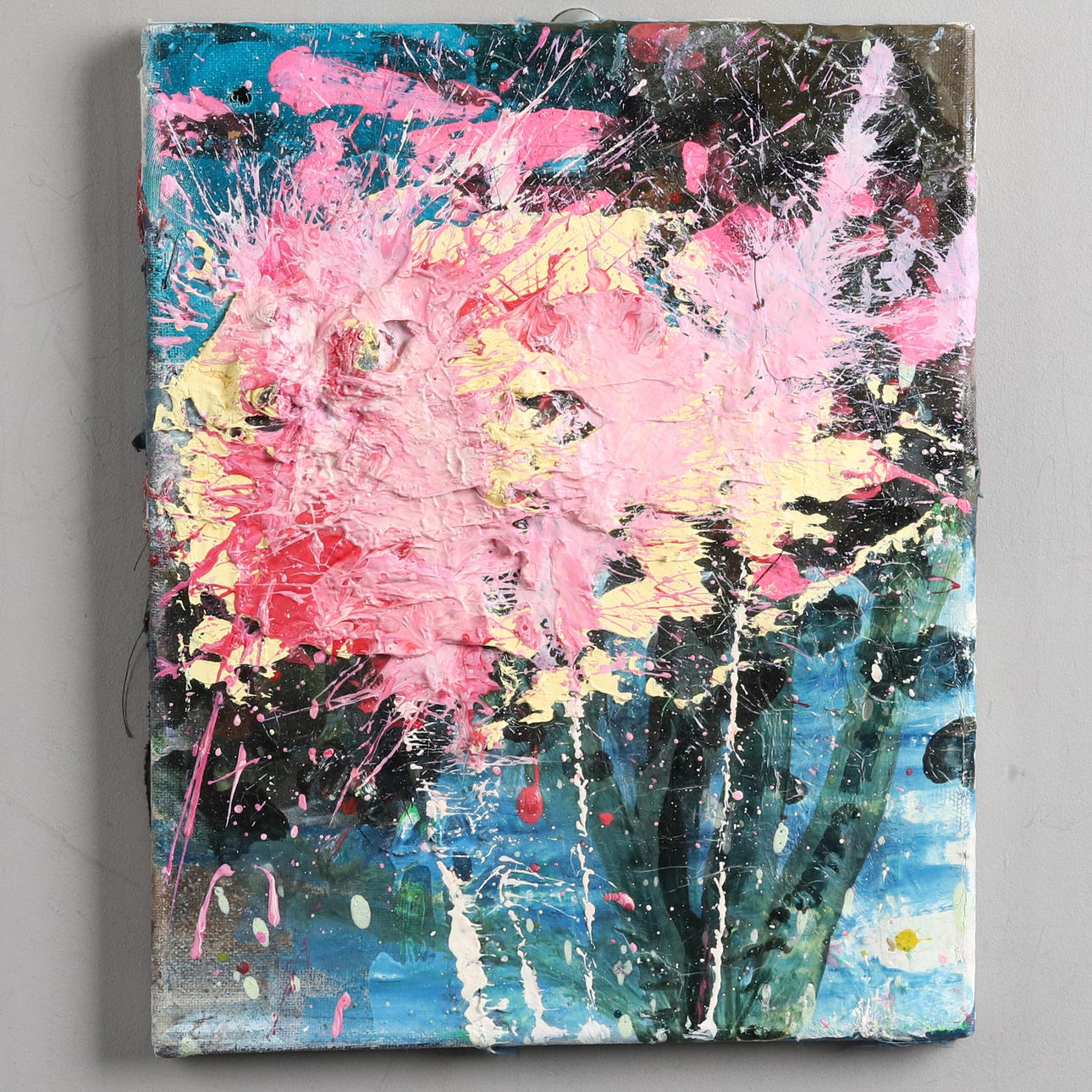 JAMES BATES. Mixed media on canvas, “Candy”, signed and dated 2020-21.