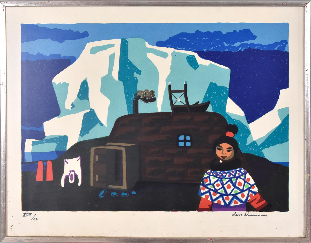 LARS NORRMAN. Color lithography.