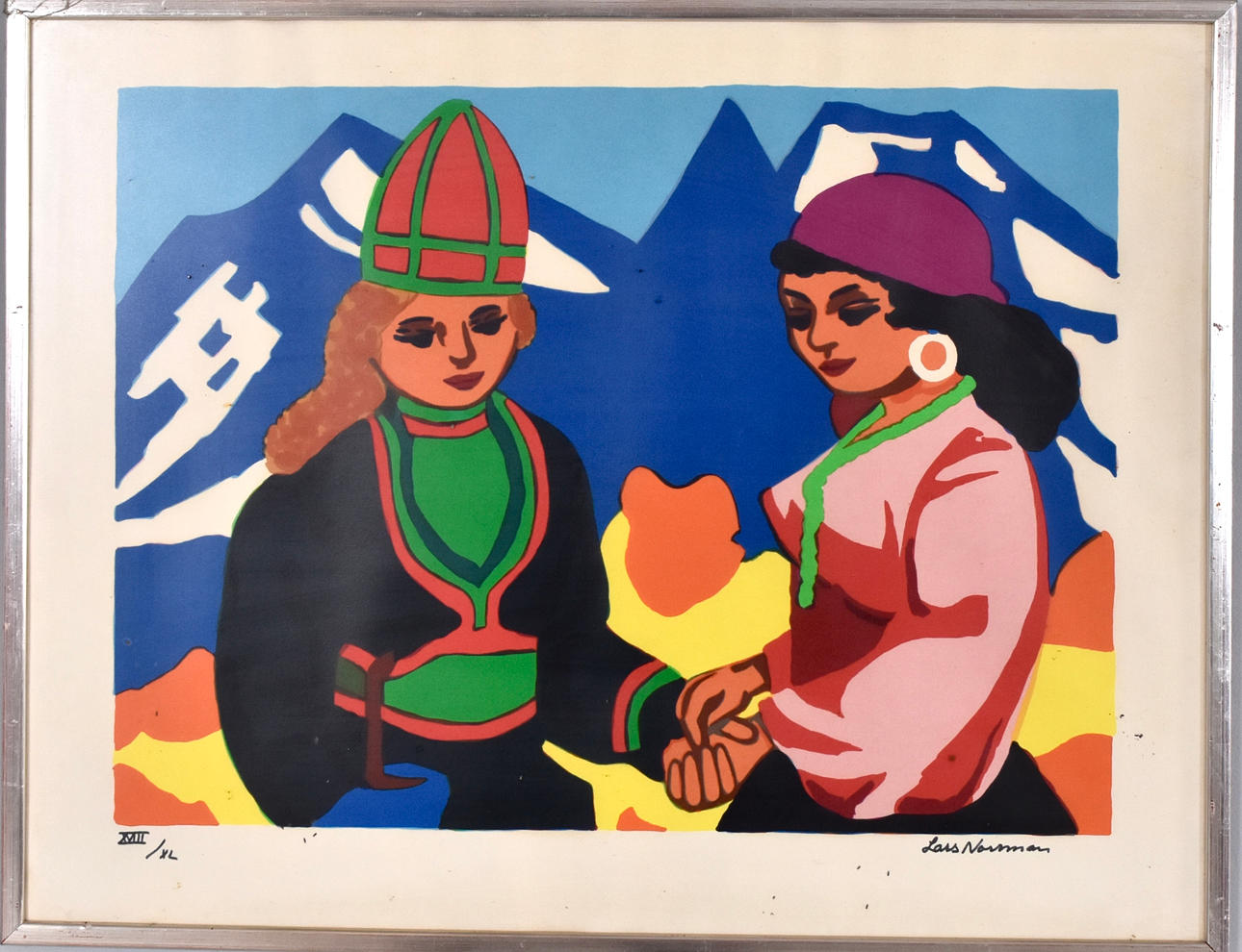 LARS NORRMAN. Color lithography.