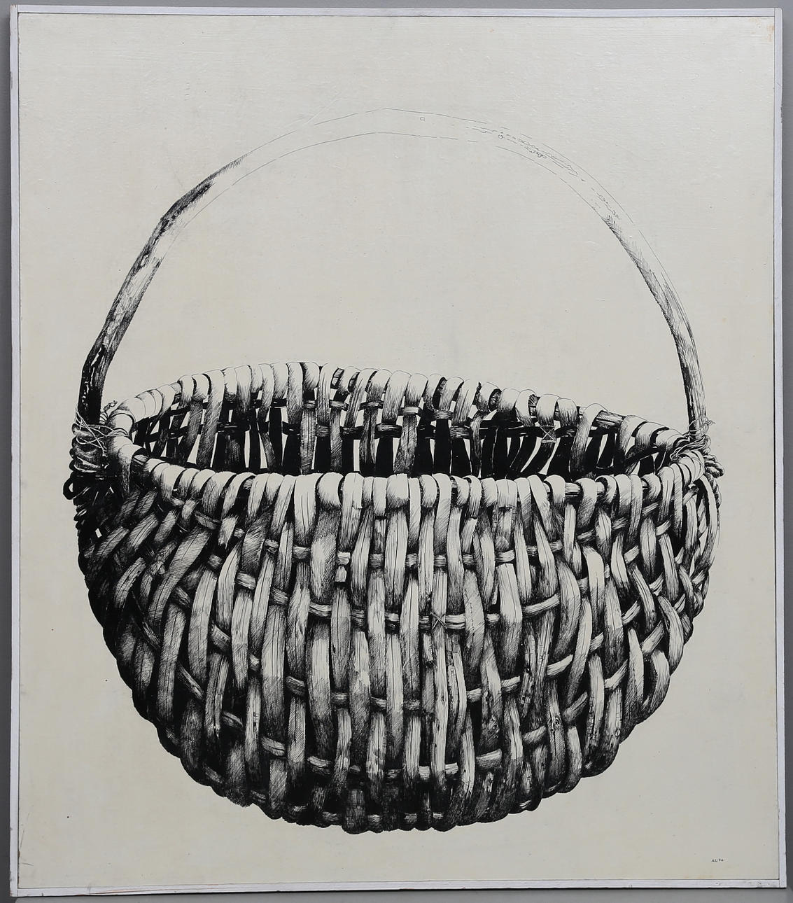 OIDENTIFIERAD KONSTNÄR. Tuschteckning, signerad A.L samt daterad 72.