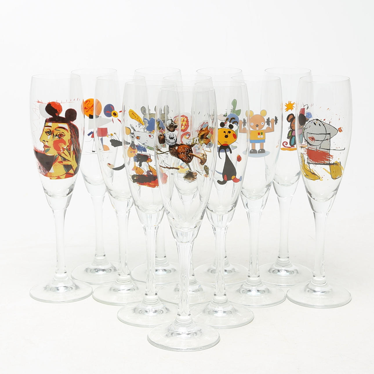 LASSE ÅBERG. GLASS, 12 pcs.