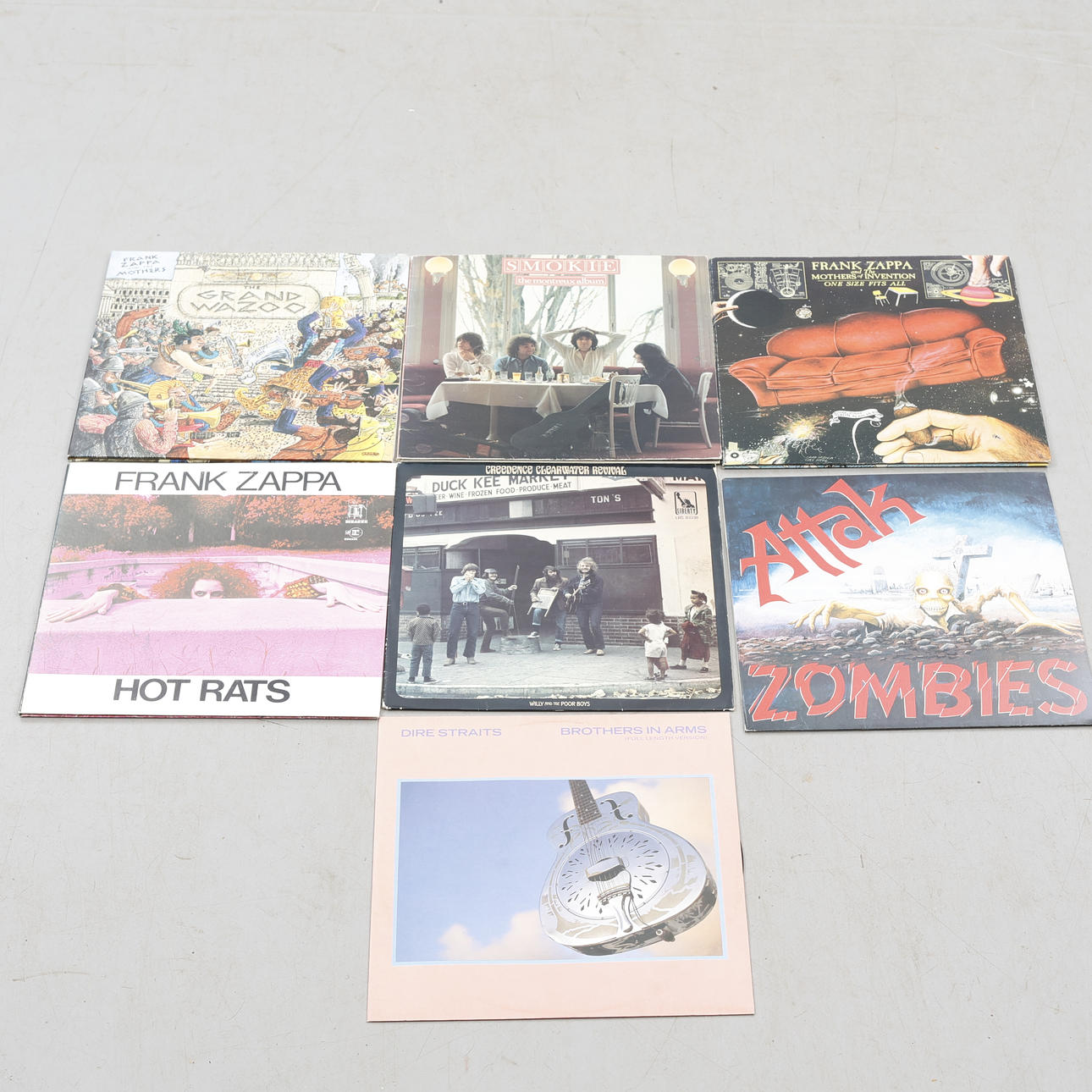 VINYL RECORDS, 7 pieces, mixed artists.