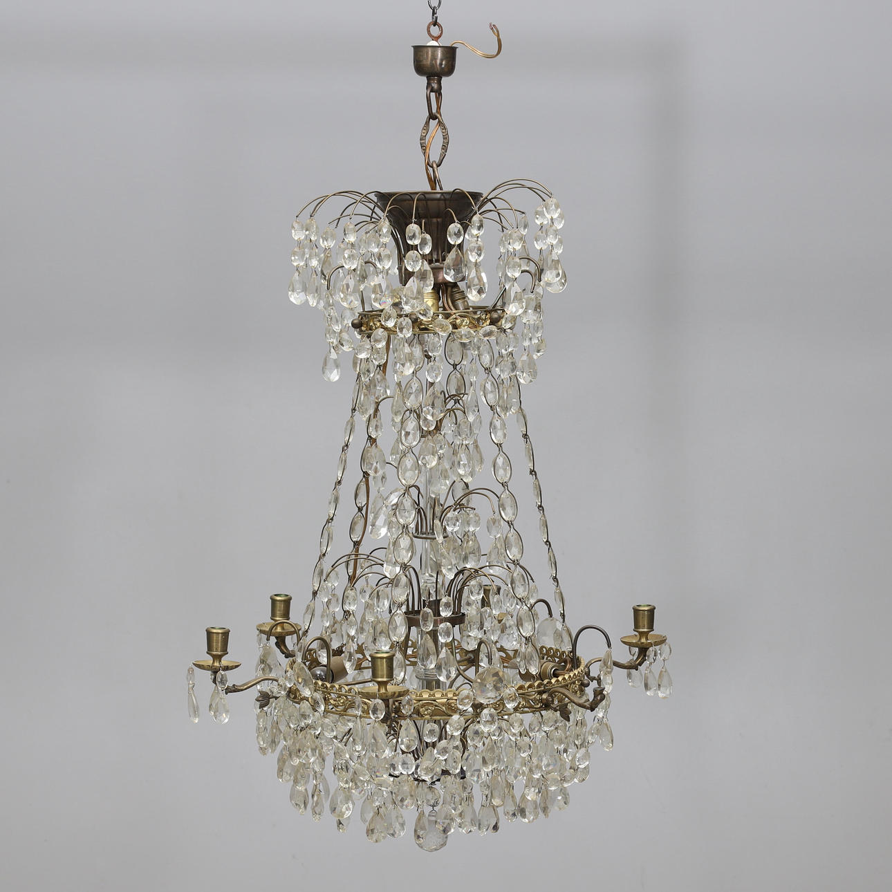 A 20th century “Haga model” chandelier.